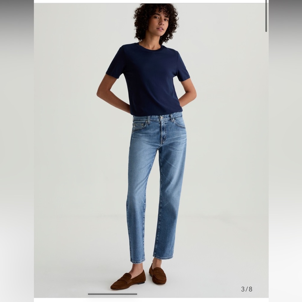 AG Adriano Goldschmied Blue Straight Leg Jeans
